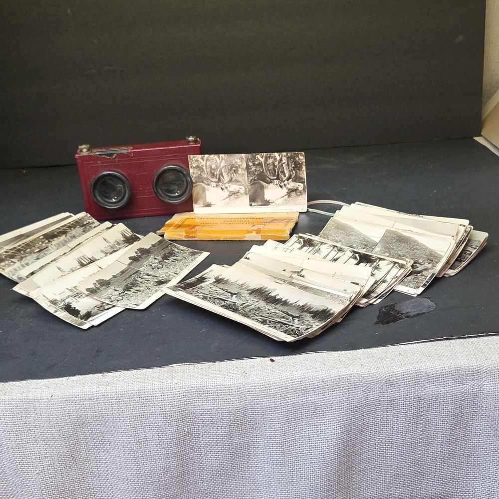 Vtg 1930s Stereoview KEYSTONE Junior Stereograph‎ ,  100+ Photo Cards (Set2)